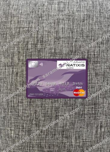Algeria Natixis algerie bank master card photolook front